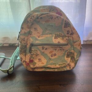 Loungefly Disney LILO & Stitch Map Backpack - Cream and Mint